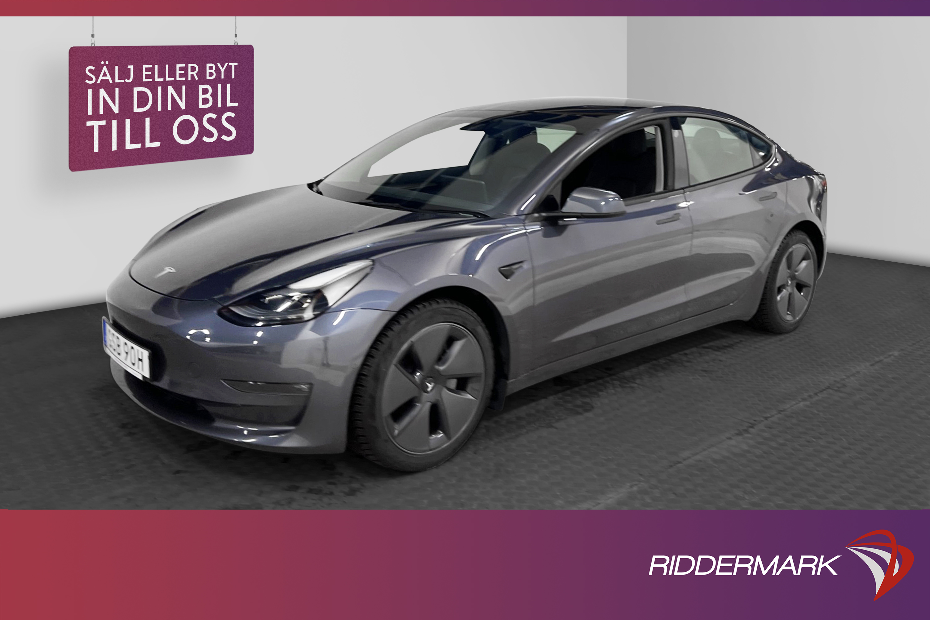 Begagnad Tesla Model 3 Long Range AWD 440hk 2021 Riddermark Bil