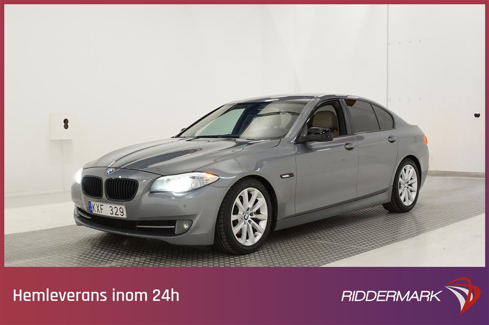 BMW 520d Sedan, F10 (184hk) Skinn, M Sportchassi, Nyservad