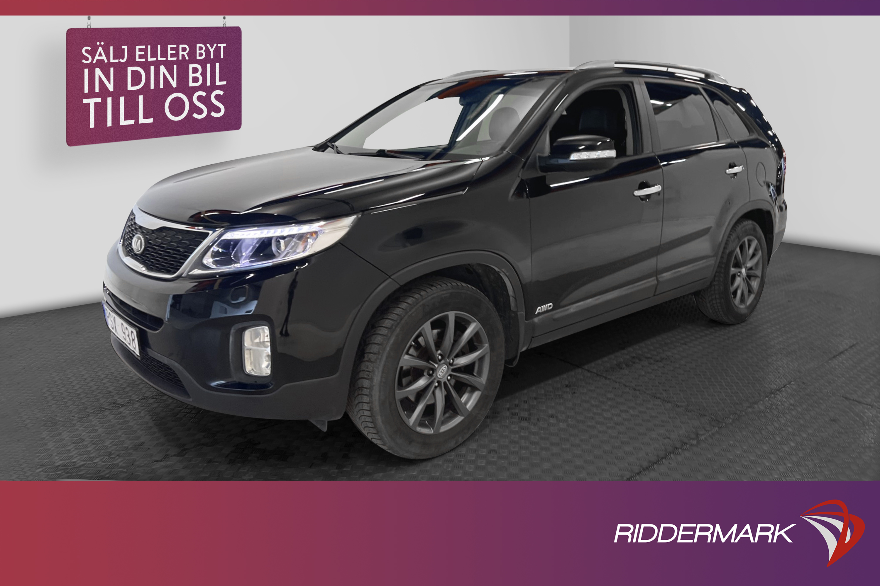 Kia Sorento 2.2 CRDi 4WD 197hk 7-sits Skinn Kamera Drag