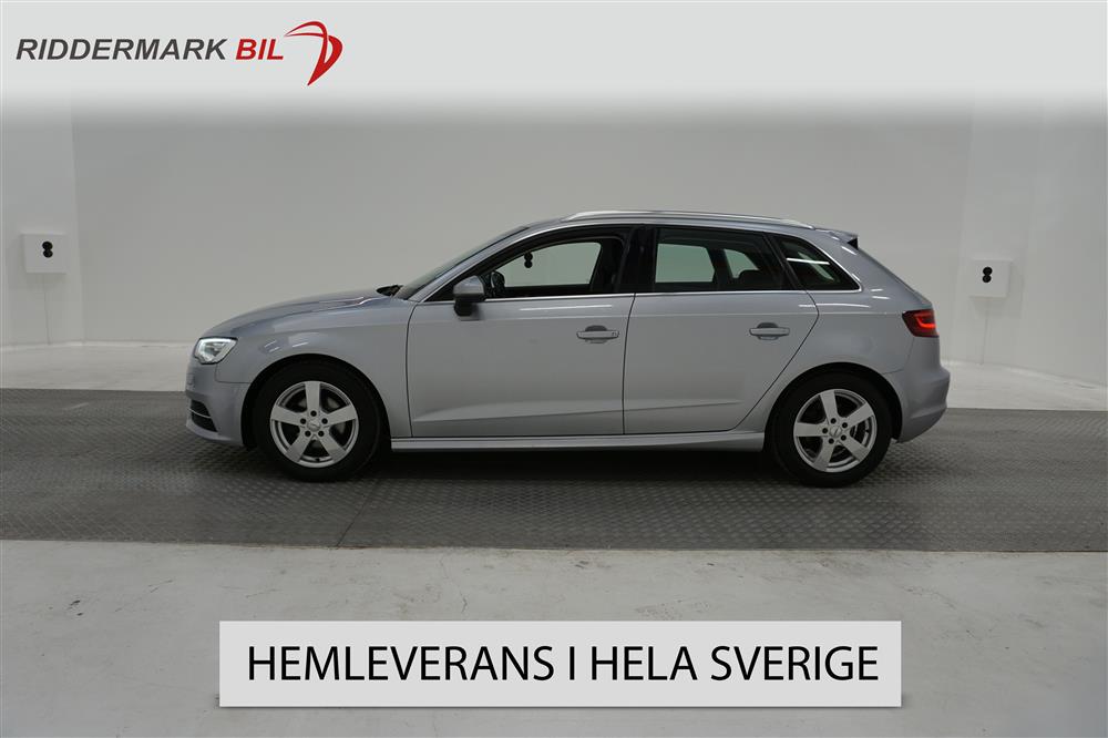 Audi A3 1.6 TDI Sportback 110hk Bluetooth PDC 0,38L/Mil