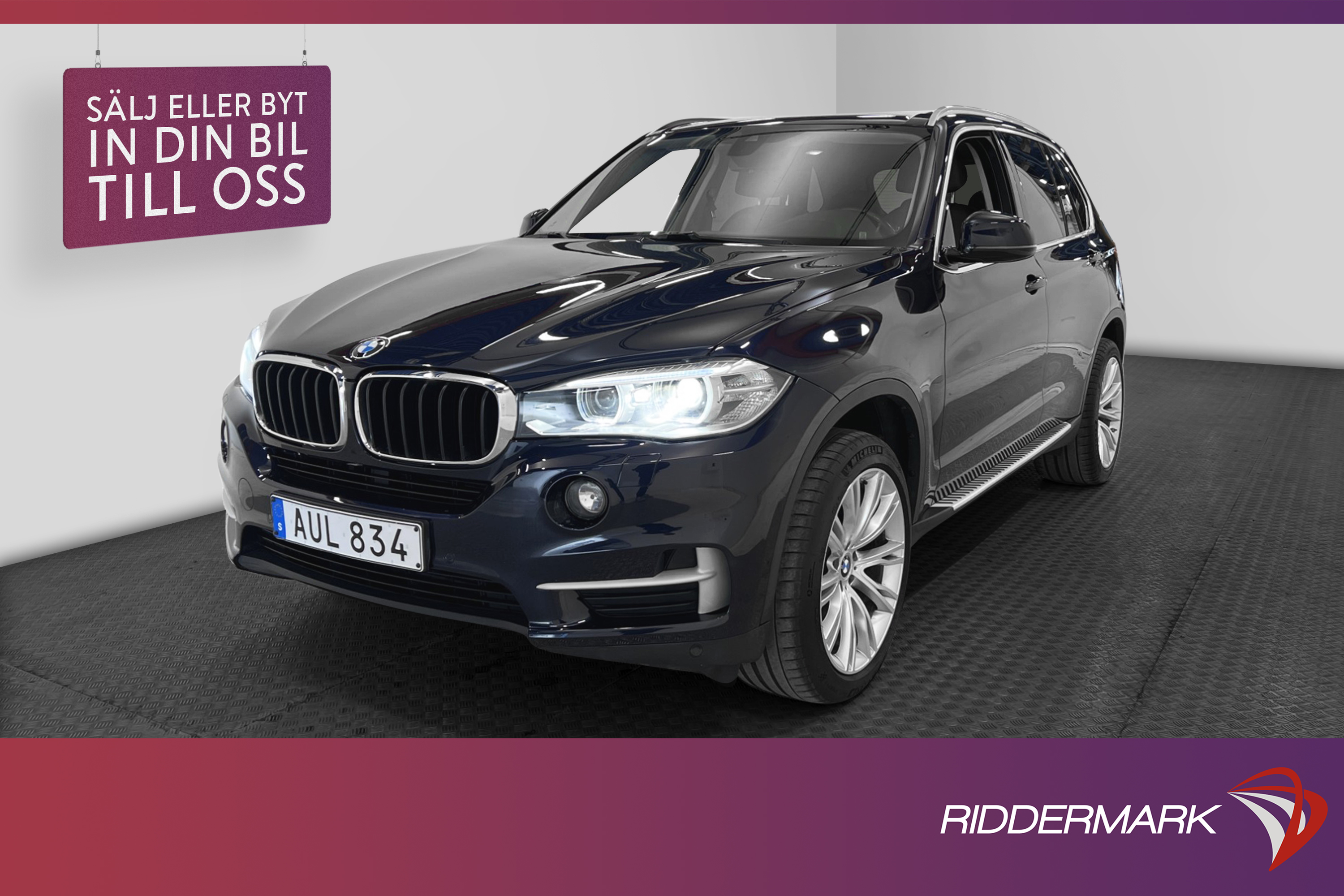 BMW X5 xDrive30d Kamera Värmare Drag HiFi Skinn Navigation