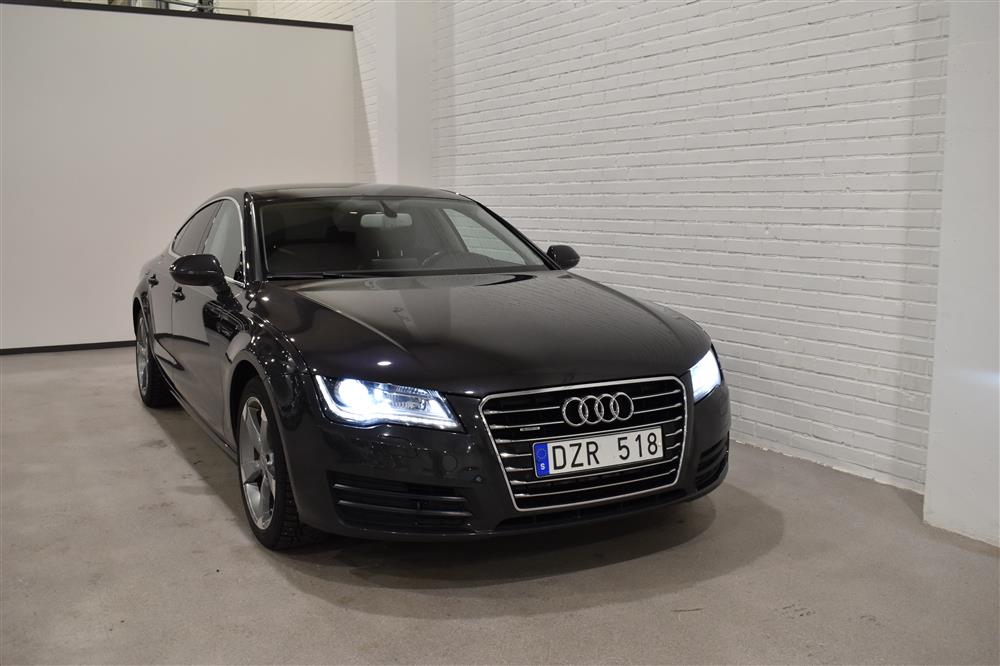 Audi A7 3.0 TDI Quattro 245hk Skinn Elstolar VÄLSERVAD 