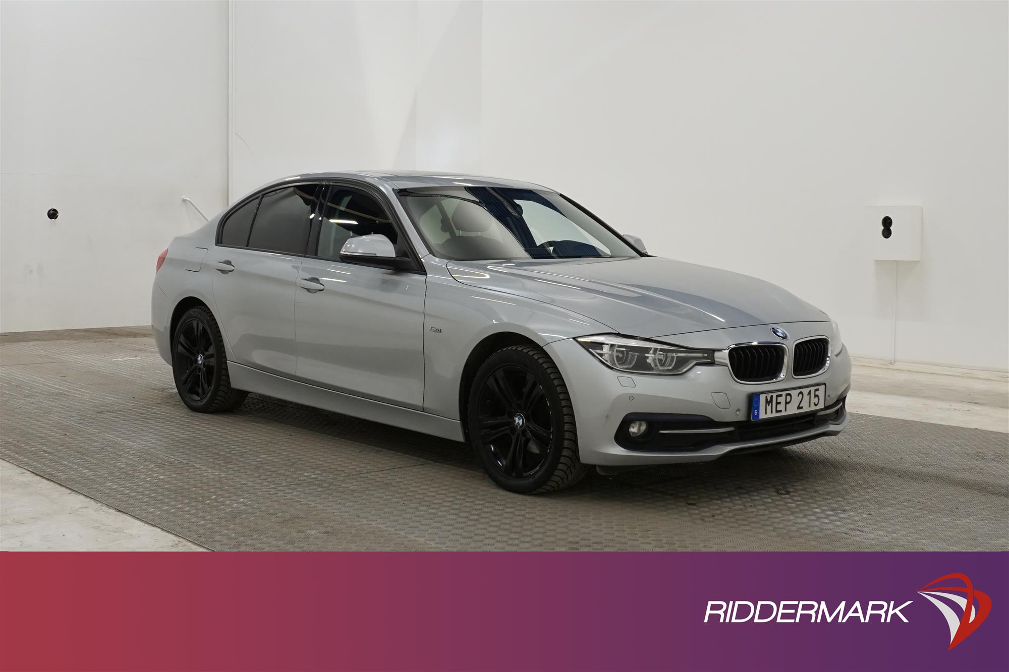 BMW 318d Sport Line Kamera Taklucka Drag Rattvärme Keyless 