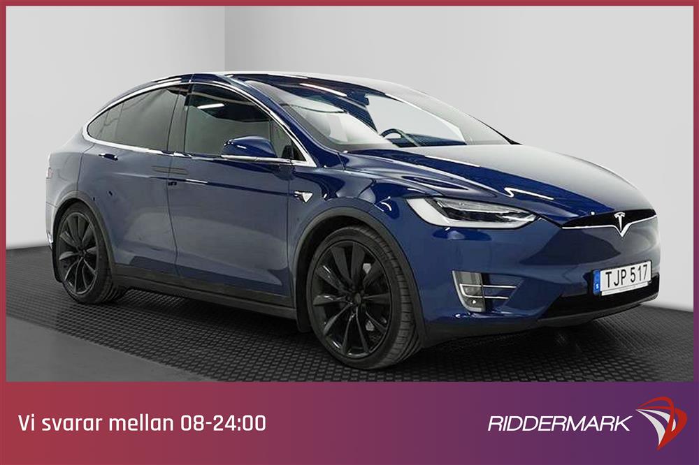 Tesla Model X 100D AWD 6 Sits Drag Uppgraderad AP Vinter pkt