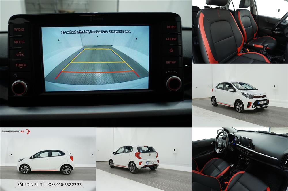 Kia Picanto 1.0 T-GDI 100hk GT-Line Skinn B-Kamera Carplay