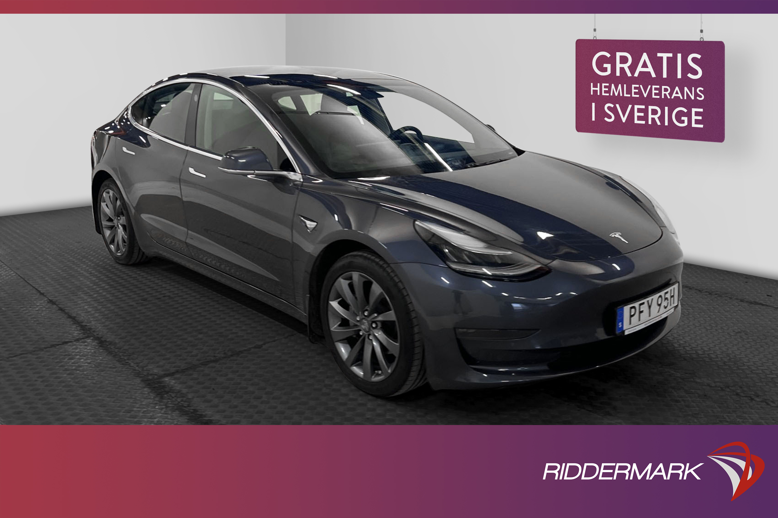 Tesla Model 3 Long Range AWD 440hk Svensksåld Acc boost