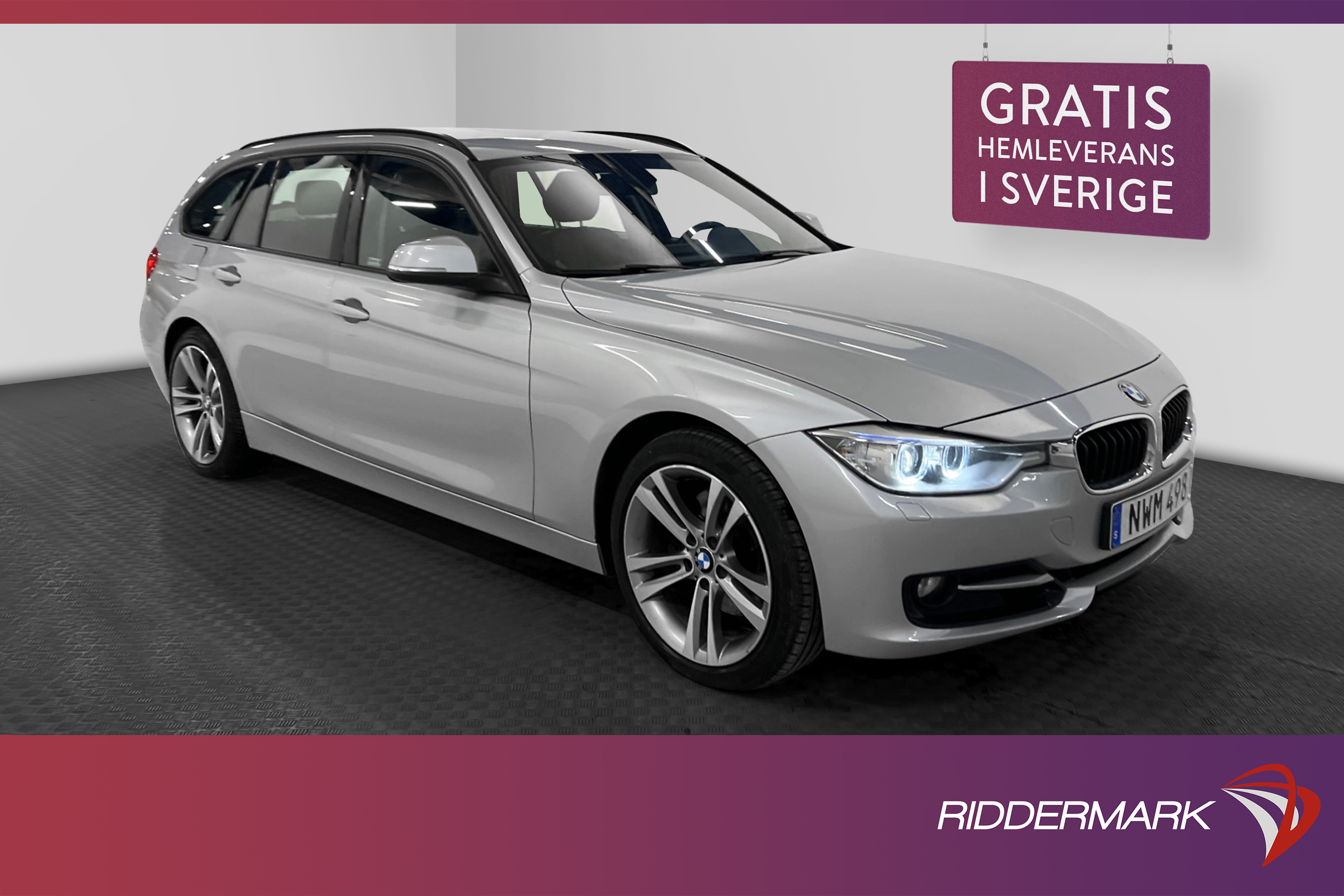 BMW 328i xDrive Touring Sport line Dragkrok Skinn 245hk