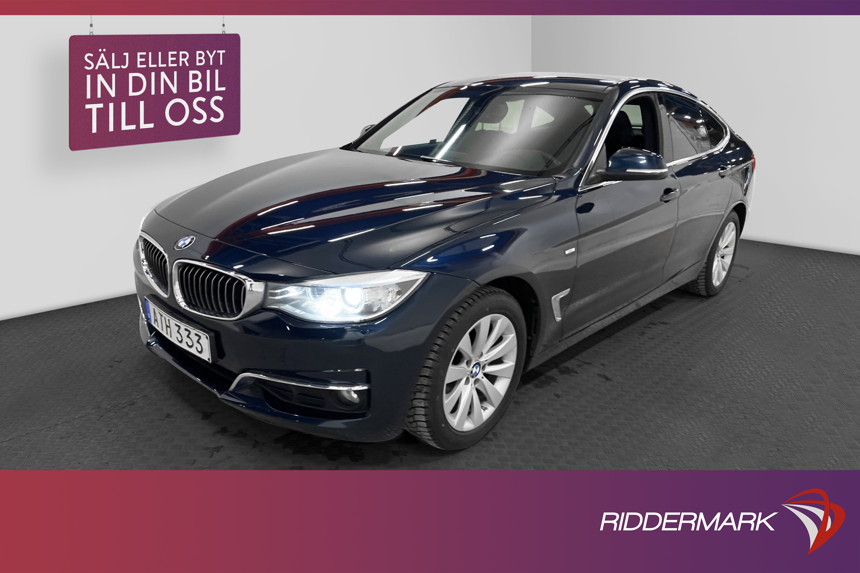 BMW 320d GT184hk Luxury Line B-kamera Sportstolar HiFi Navi