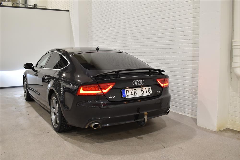 Audi A7 3.0 TDI Quattro 245hk Skinn Elstolar VÄLSERVAD 