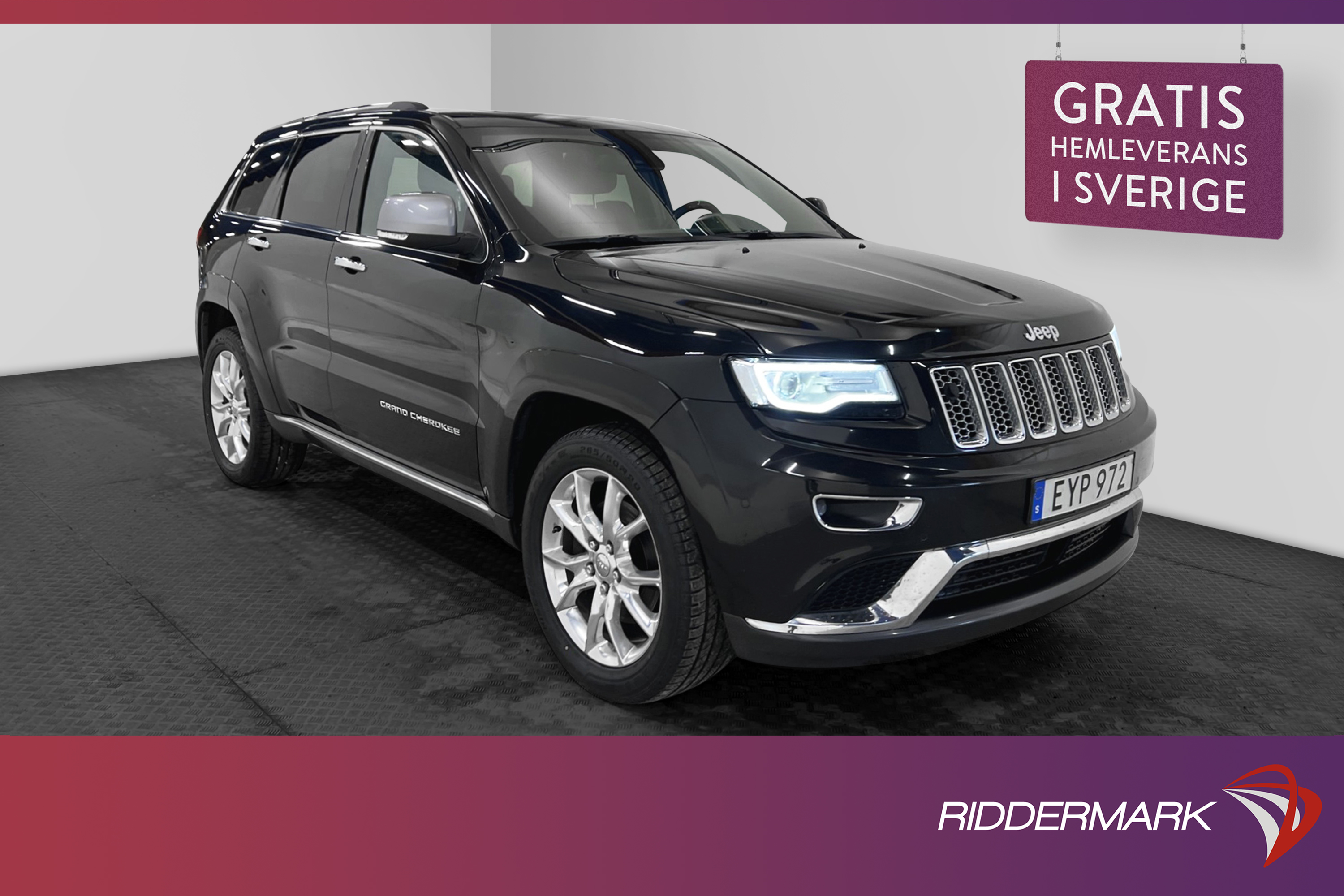 Jeep Grand Cherokee V6 4WD 250hk Summit Pano Luft H/K Drag