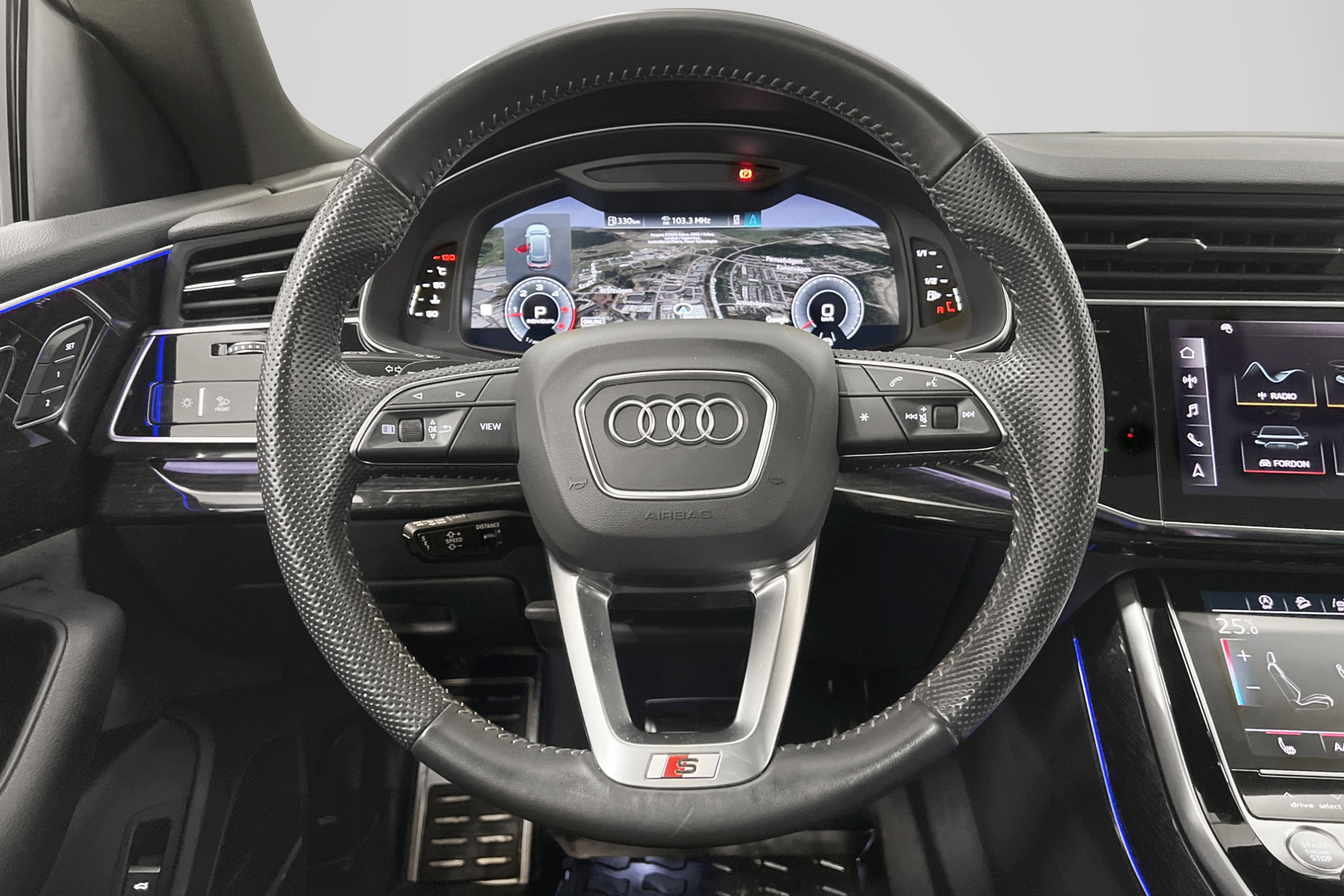 Audi Q8 50 TDI Q S-Line Fyrhjulsstyrning B&O 360° Pano 286hk