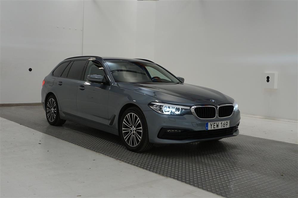 BMW 520d Touring Sport-line GPS PDC B-kam Välserv. 0,47l/mil