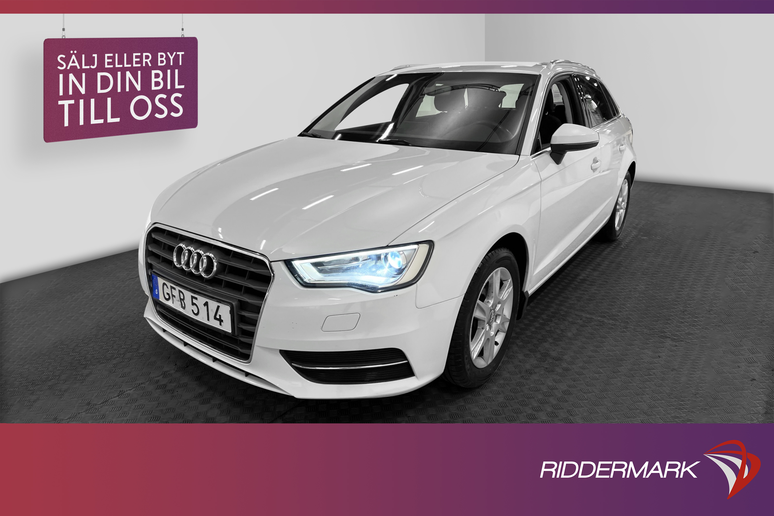 Audi A3 Sportback 1.4 TFSI 125hk P-sensorer 0.49l/mil