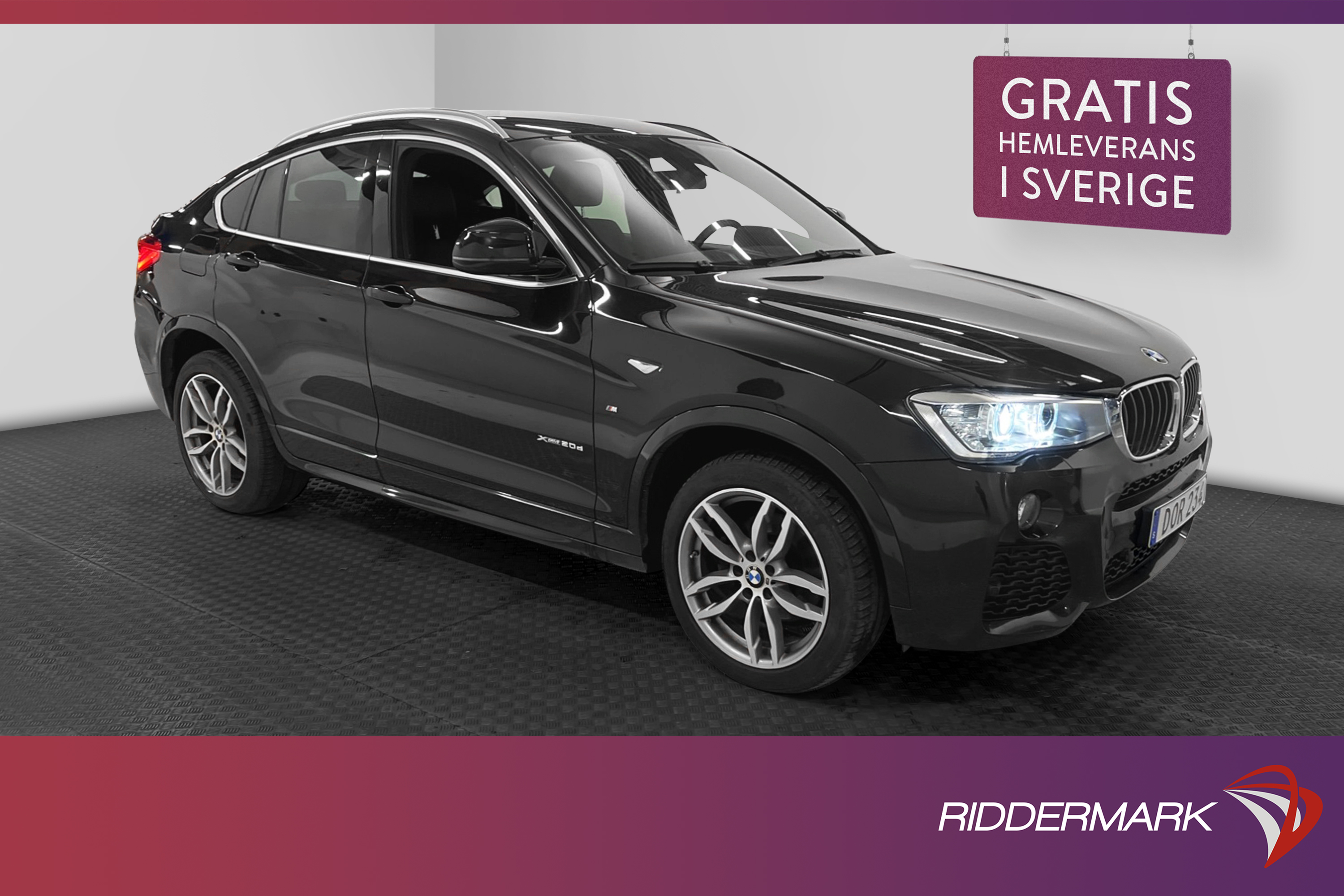 BMW X4 xDrive20d 190hk M Sport Värmare Navi HiFi Skinn Drag