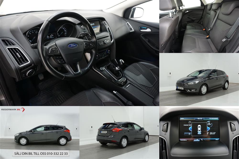 Ford Focus 1.0 EcoBoost 125hk Välservad Nybesiktad