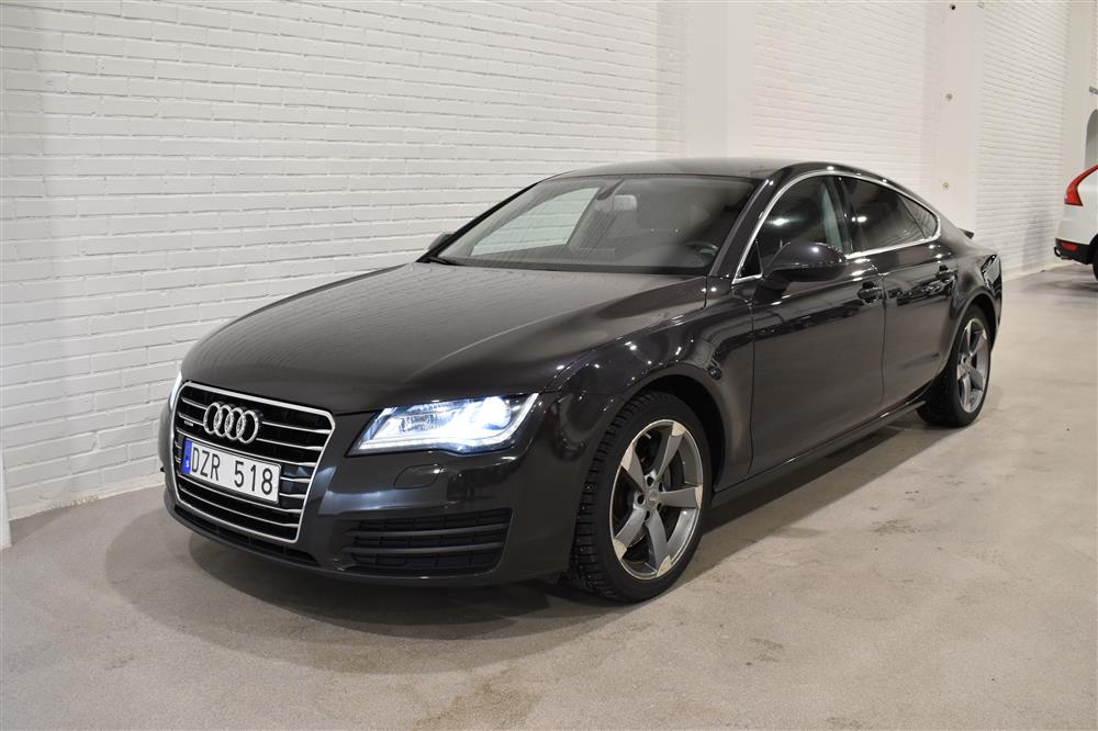 Audi A7 3.0 TDI Quattro 245hk Skinn Elstolar VÄLSERVAD 